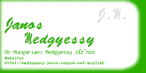 janos medgyessy business card